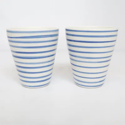 Dricksglas (Vit, Blå) från Bruka Design