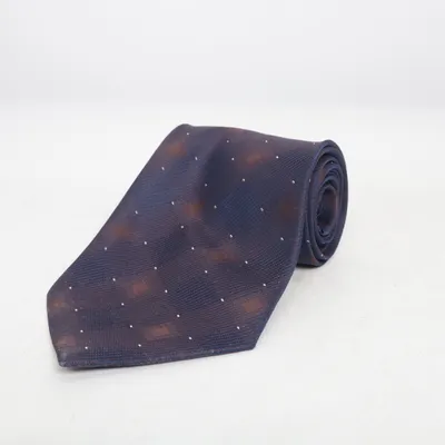 Tie (Blue, Brown) from Kailong Silk