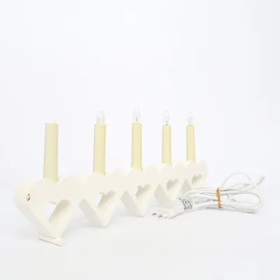Elektrisk adventsljusstake (Vit) från Markslöjd