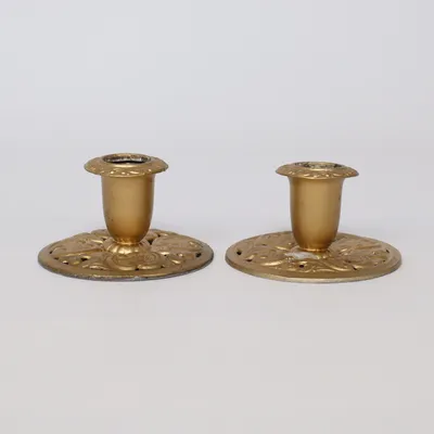 Ljusstake (Guldfärgad) från Norsk Tinn Pewter