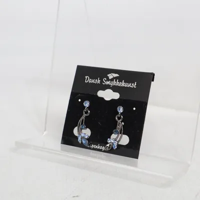 Örhängen (Blå, Silverfärgad) från Dansk Smykkekunst Okänd metall