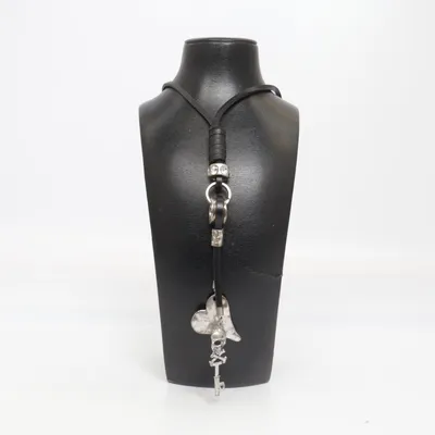 Halsband (Svart, Silverfärgad) från Gemini Järn