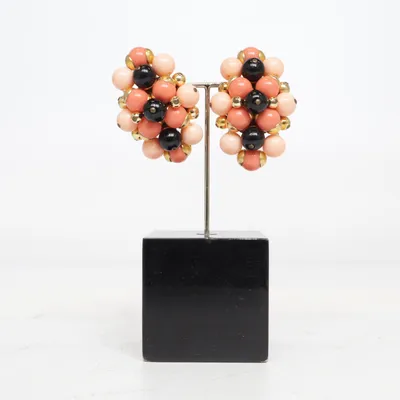 Clips-örhängen (Flerfärgad) Okänd metall, Plast