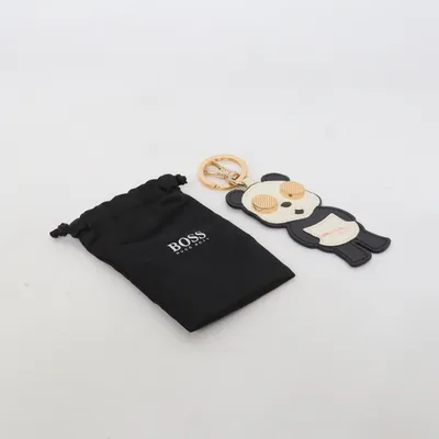 Keyring (Black, White, Gold) from Hugo Boss