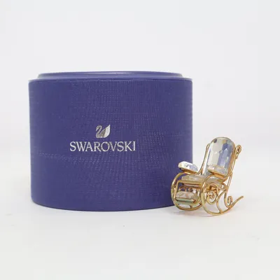 Beeldje (Schaukelstuhl) van Swarovski