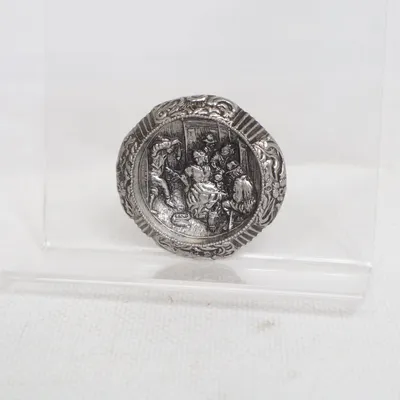 Broche (Sølv) Ukendt metal, Tin