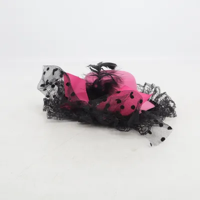Pillboxhat (Pink, Sort)