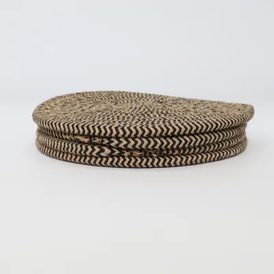 Pannen onderzetter (Beige, Zwart)