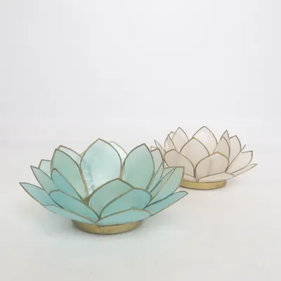 Bougeoir  (Candlelight lotus flower in Seashell) de African Image