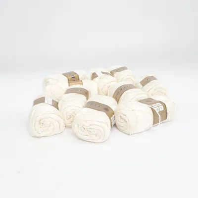 Yarn (White) from Cotton Blend Acrylic, Cotton