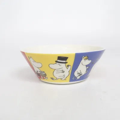 Skål (Vit, Flerfärgad) från Arabia Finland