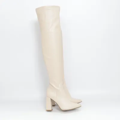 Bottes (Beige) de Truffle Collection Polyuréthane