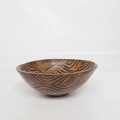 Djup tallrik (Brun, Svart)