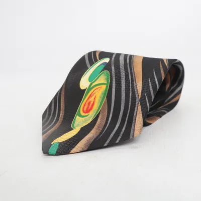 Tie (Black, Multicolored) from Fashion Line Polyester