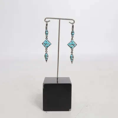Earrings (Turquoise, Silver) from Fashion Jewelry Unknown metal