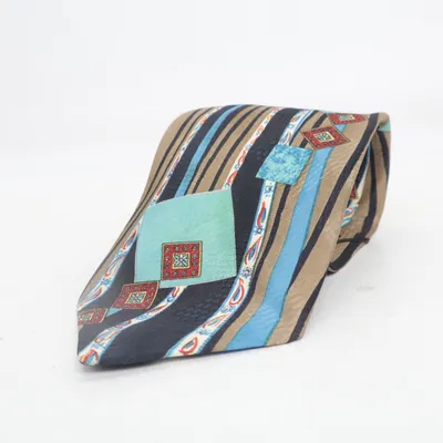 Tie (Blue, Brown, Multicolored) from Fashion Line Polyester