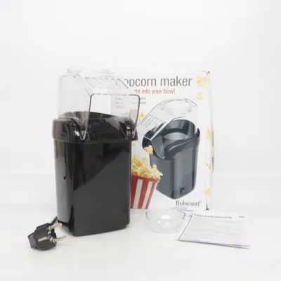 Popcornmaskin (Svart) från Rubicson