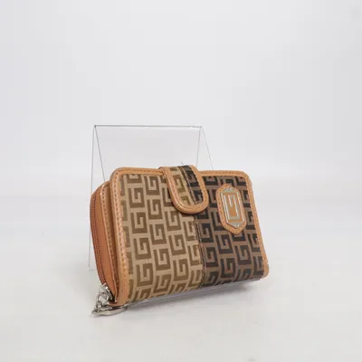 Wallet (Brown, Beige) from Glitzy