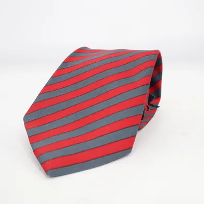 Cravate (Rouge, Gris) de Rossini Polyester, Soie
