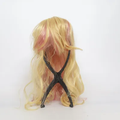 Wig (Beige, Pink)