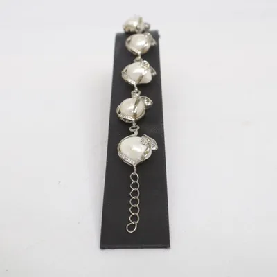 Bracelet (Argent, Blanc) Métal inconnu
