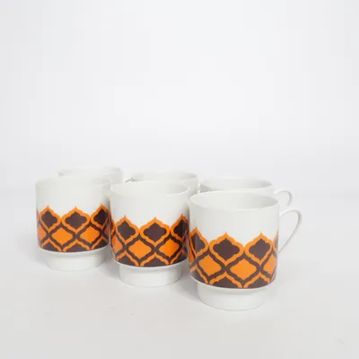 Mugg (Vintage Kaffeetassen 70er Jahre Türme Motiv) från Melitta