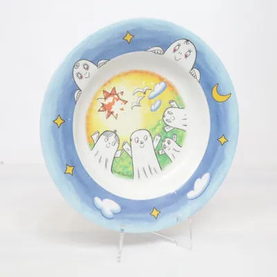 Plate (Blue, Multicolored) from Rätt Start