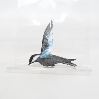 Brosch (Designer, estonian design, bird brooch, ) från Kuma Okänd metall