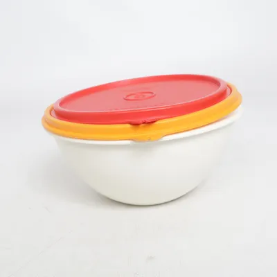 Bowl (Red, Orange, Multicolored) from Tupperware