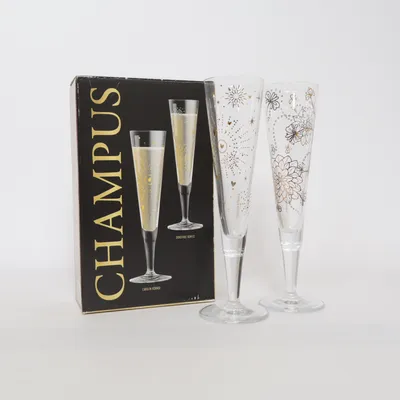 Champagneglas (Transparent, Guldfärgad) från Ritzenhoff