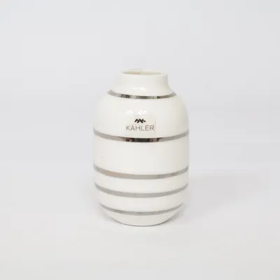 Vase (Hvid, Sølv) fra Kähler