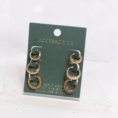 Øreringe (Guld) fra Accessorize Ukendt metal