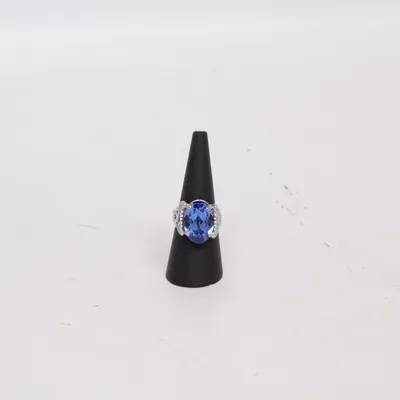 Ring (Blauw, Zilver) van Malu Onbekend materiaal