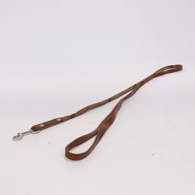 Hondenriem (Leder Riverlino mit Handschlaufe Gr. S) van Cloud7