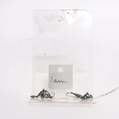 Boucles d'oreilles (Bleu, Noir) de I Am Métal inconnu