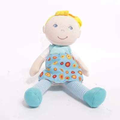 Docka (Blå, Flerfärgad) från Haba Bomull, Polyester
