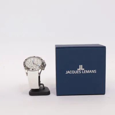 Armbandsur (Vit, Silverfärgad) från Jacques Lemans