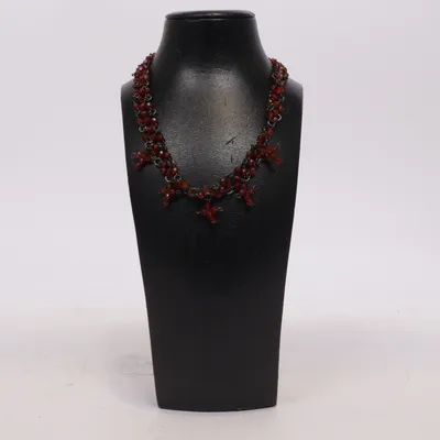 Choker (Rød, Sort) Ukendt metal