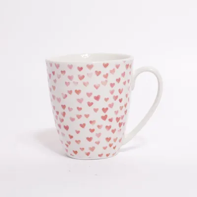 Tasse (Blanc, Rose) de JES Collection