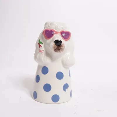 Vase (White, Blue, Multicolored)