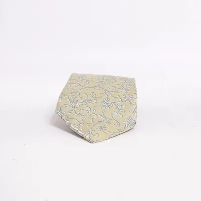 Cravate (Jaune, Bleu) de Monti Soie