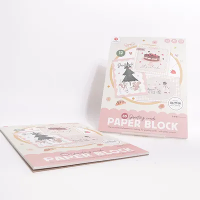Pyssel (3D Greeting Cards Paper Block) från DécoTime