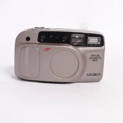 Analog compact camera (Riva Zoom 70 Date) from Minolta