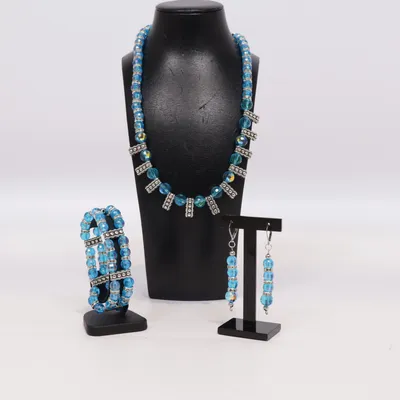 Smyckesset (Turkos) Okänd metall