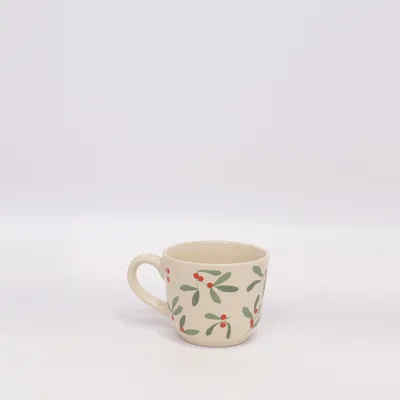 Mug (Beige, Green, Red) from Søstrene Grenes