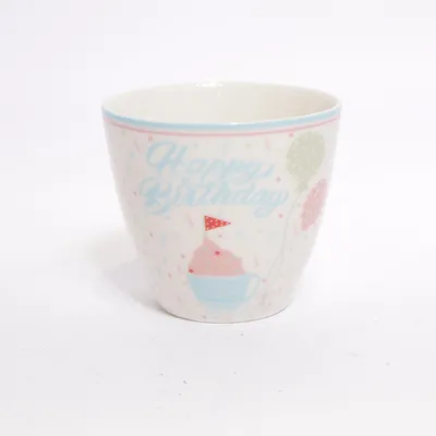 Mug (White, Multicolored) from Greengate