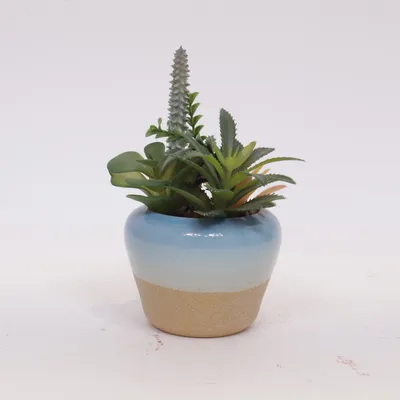 Kunstig plante (Grøn, Blå, Flerfarvet) fra KiK