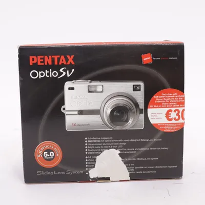 Digital compact camera (Optio Sv) from Pentax