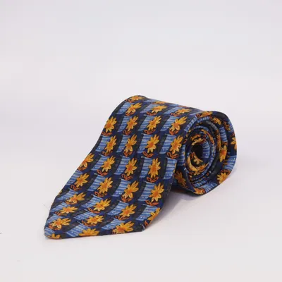 Tie (Blue, Yellow, Multicolored) from Ermenegildo Zegna Silk