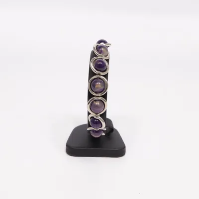 Armband (Lila, Silverfärgad) Okänd metall
